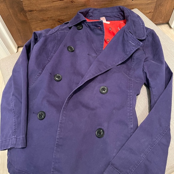 Levi’s Purple belted peacoat Sz M… - Picture 6 of 9
